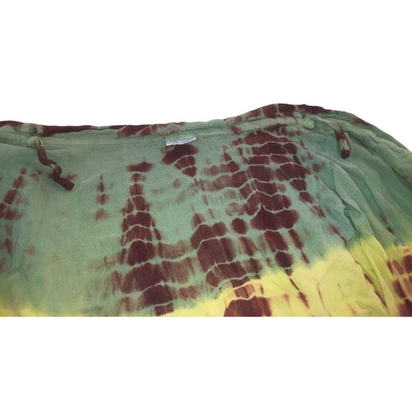 Neelam Green, Brown Yellow Gypsy Skirt - One Size Fit All  91494 - Picture 4 of 10